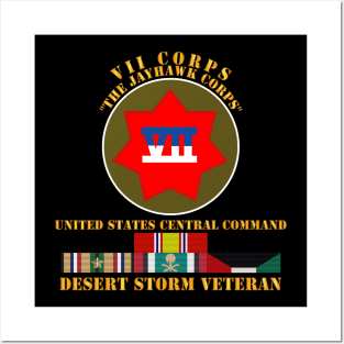 VII Corps - US Central Command - Desert Storm Veteran Posters and Art